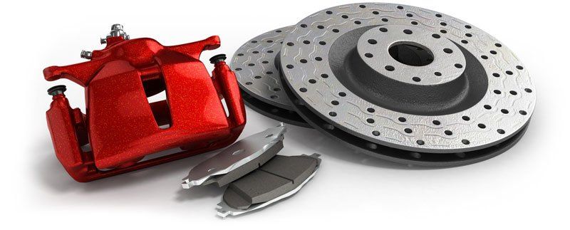 car disc brake isolated on white background 3d illustration