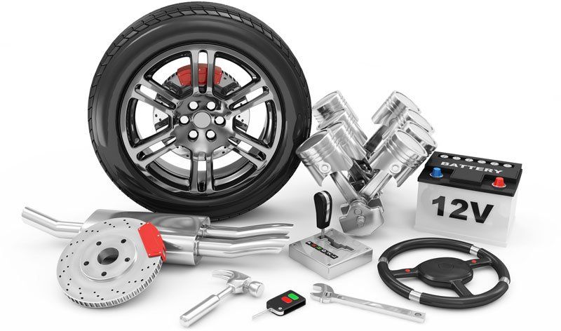Car Parts isolated on white background