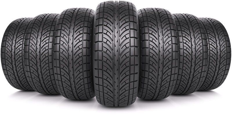 artistic arrangement of tyres