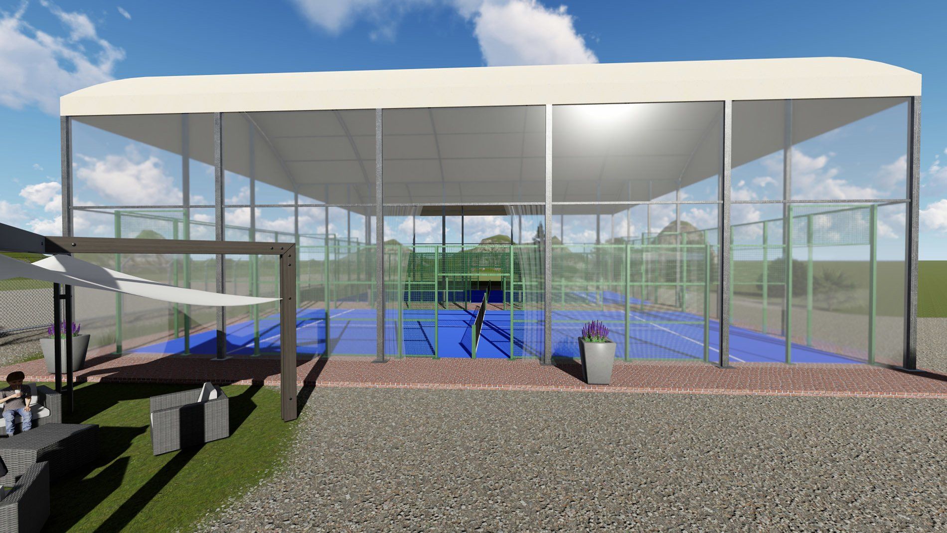 Base di appoggio padel
