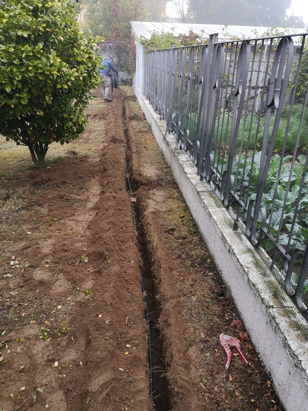 posa di un impianto di irrigazione