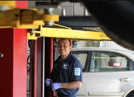 Our rebuilder smiling after transmission rebuild in High Point, NC