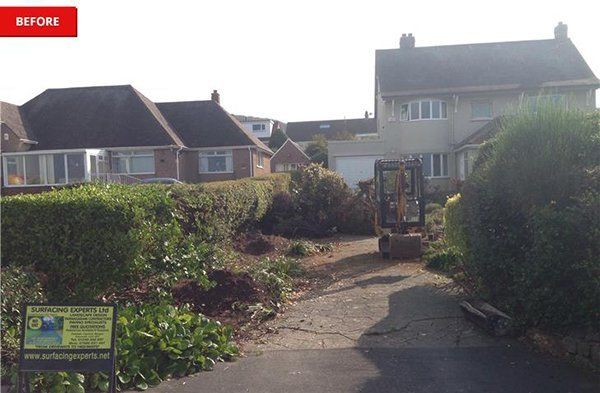 driveway laying