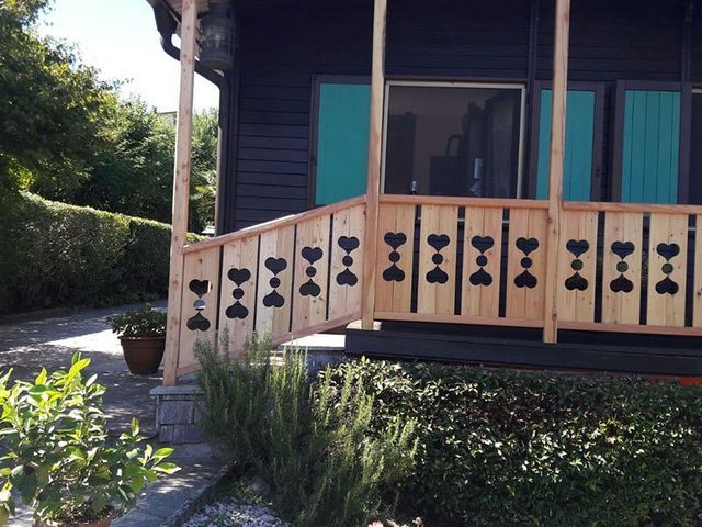 ringhiera in legno per esterni