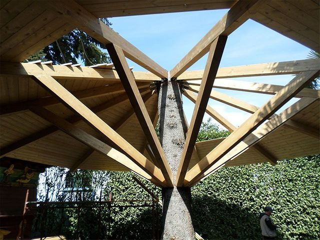 struttura in legno per esterni