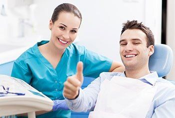 Patient giving thumps up after dental care - Preventive care in Chesnee, SC Patient giving thumps up after dental care - Preventive care in Chesnee, SC
