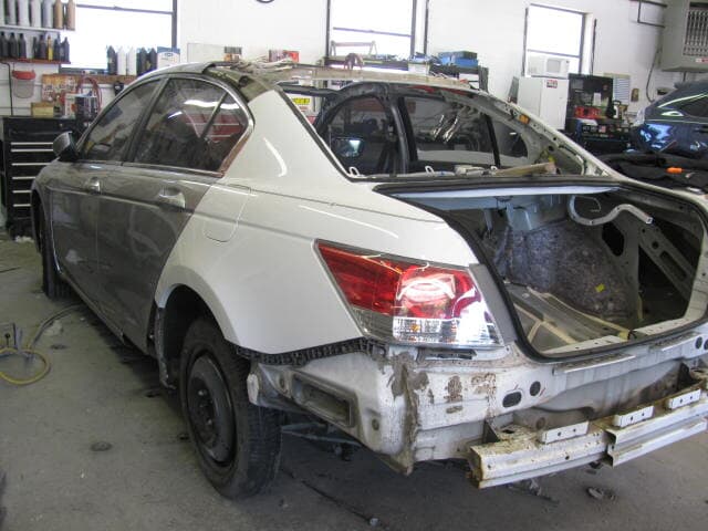 auto repair mechanic — View of a damaged car in Louisville, KY