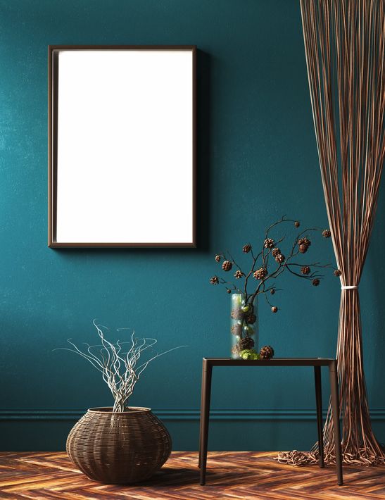 Living Room with Frame and Curtain — Sheboygan, WI — Hohmann Painting & Decorating, Inc.