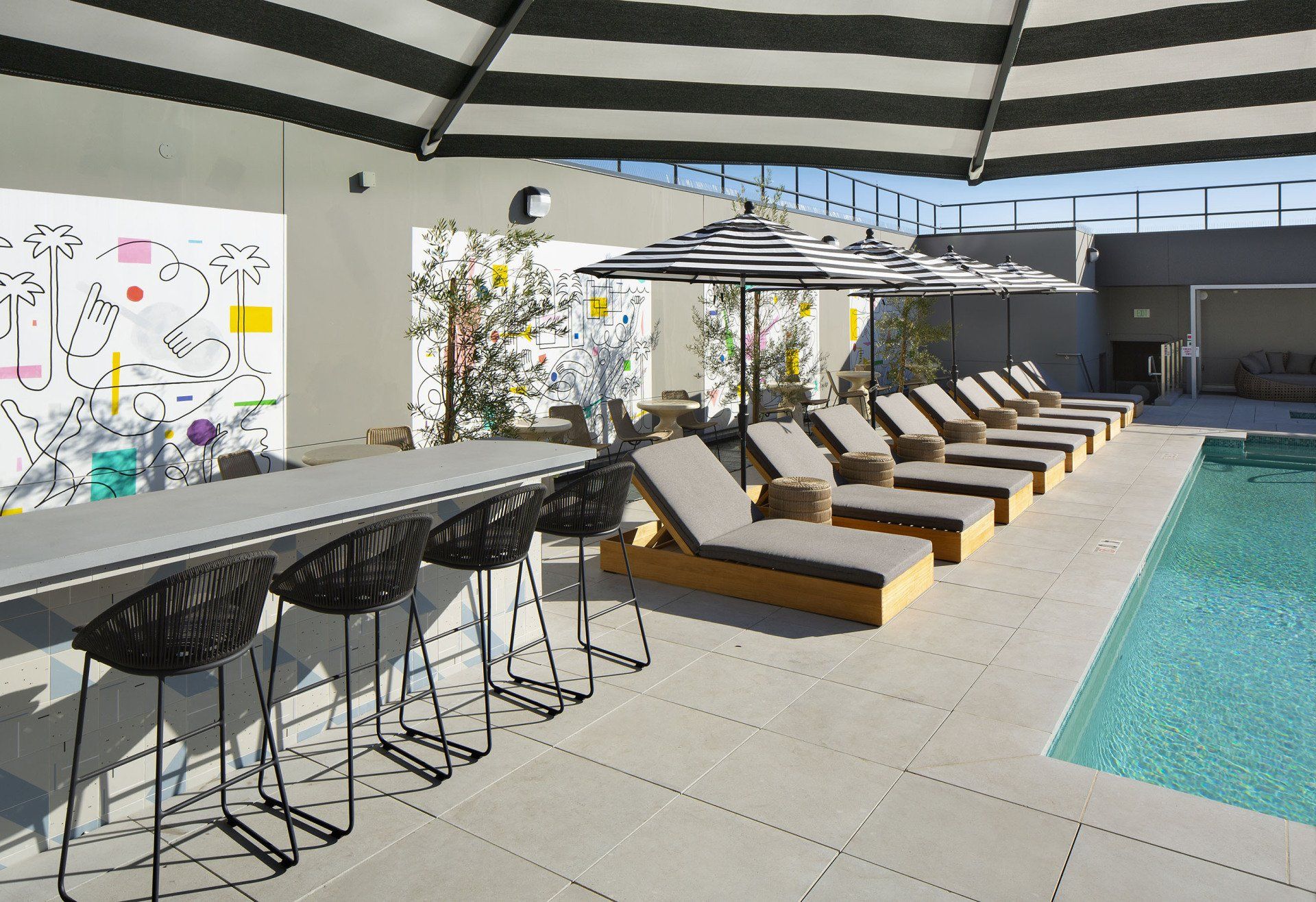 10th Floor Pool Deck at Crosby