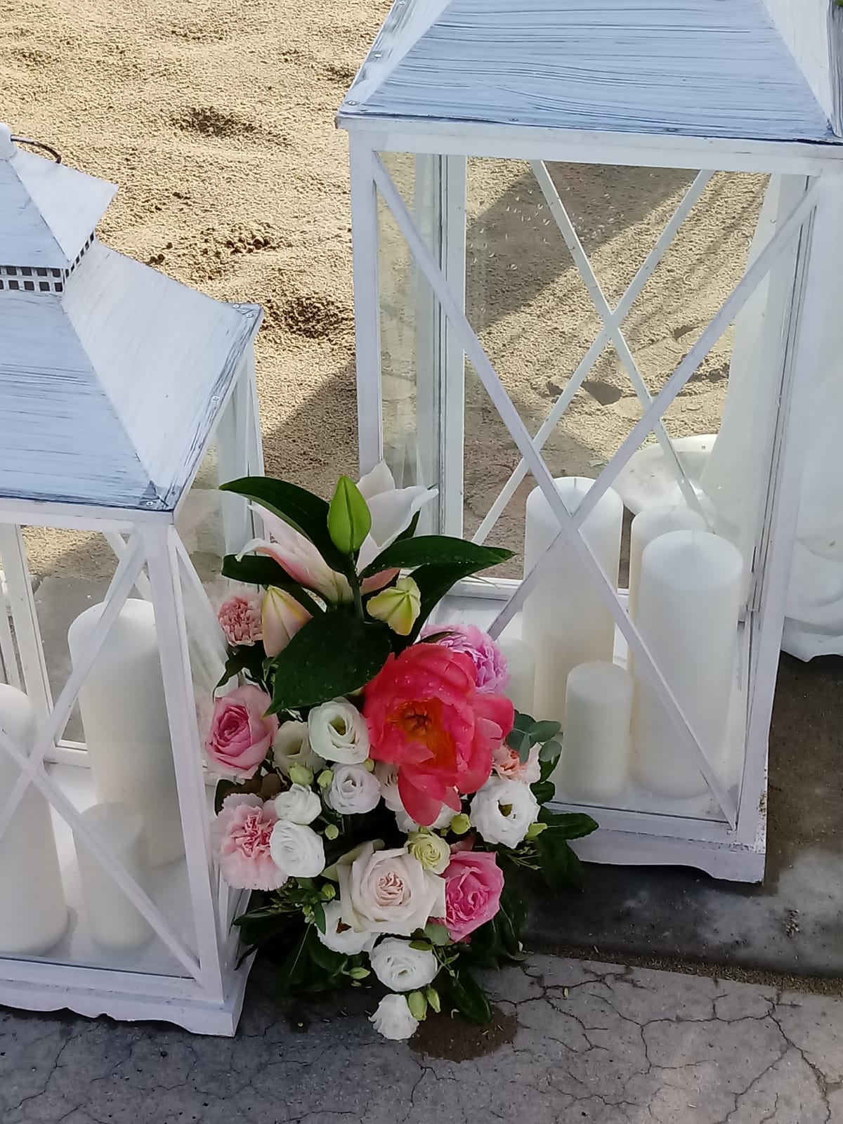 lanterne con fiori