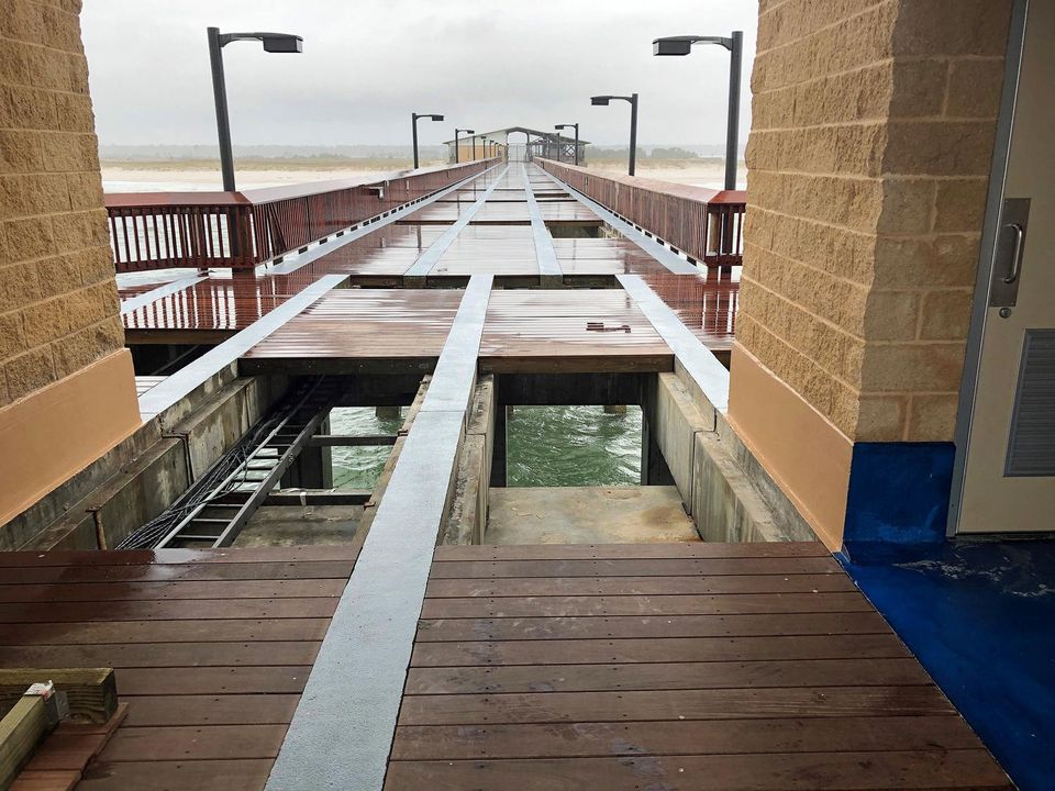 Hurricane Sally damage to the Gulf State Park Pier