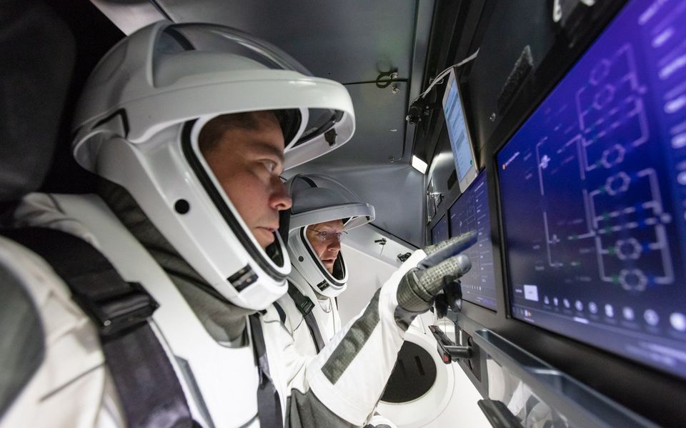 NASA astronauts Bob Behnken and Doug Hurley. Photo credit: SpaceX