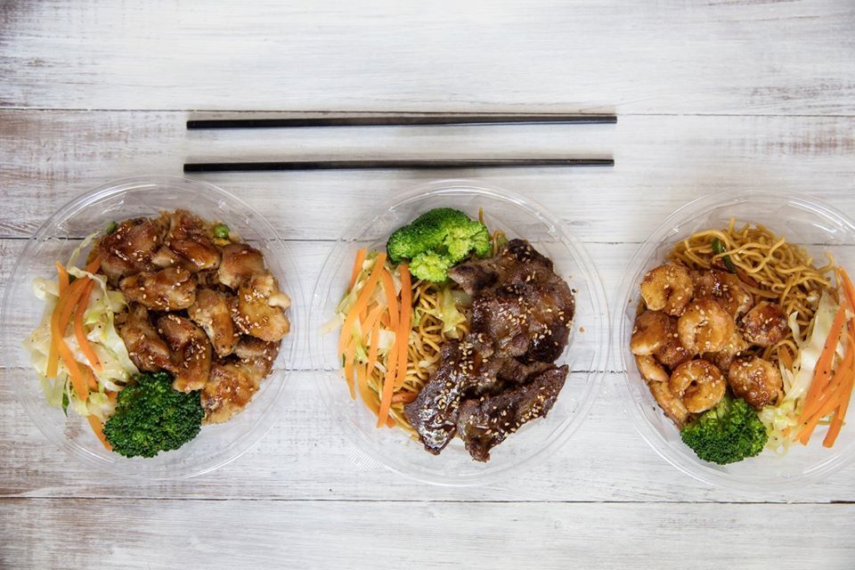 Mongolian Grill bowls from Rouses in Orange Beach, Alabama.