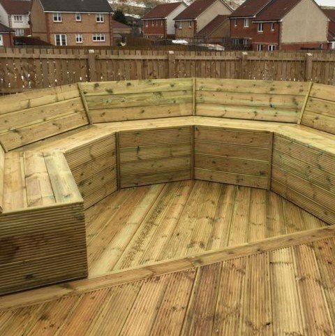 Timber Decking Supplied and Fitted by Aable of Irvine, Ayrsh