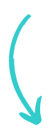 A blue arrow pointing down on a white background.