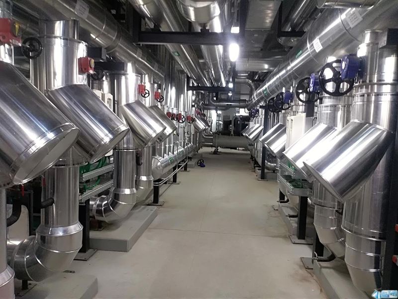 impianto industriale coibentato