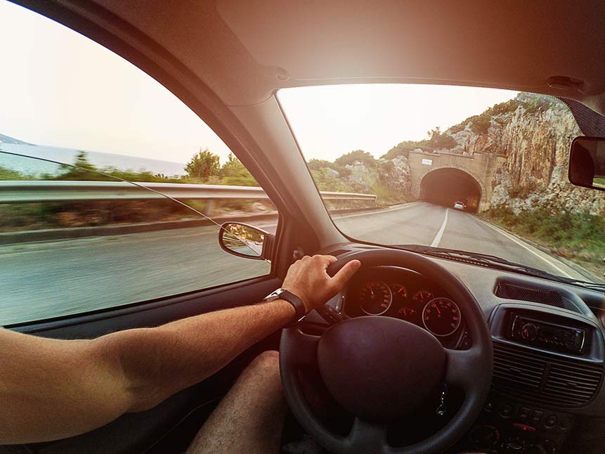 Man Driving — Beverly Hills, CA — Richard D. Hoffman Law Offices