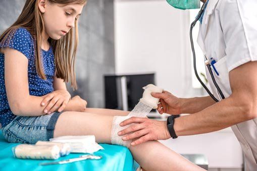 Knee and Shoulder Surgeon — Little Girl with Knee Injury in Lake Success, NY Knee and Shoulder Surgeon — Little Girl with Knee Injury in Lake Success, NY