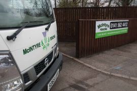 McIntyre Fencing company van