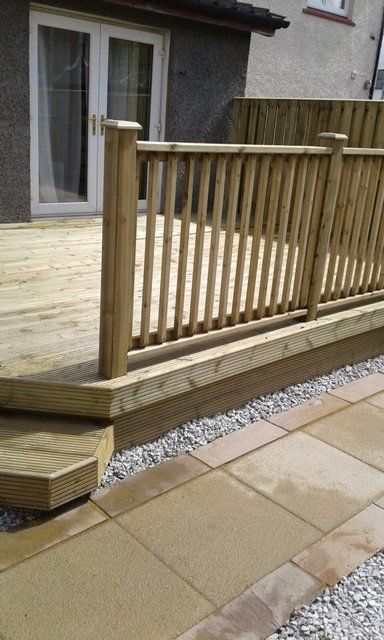 Decking and patio
