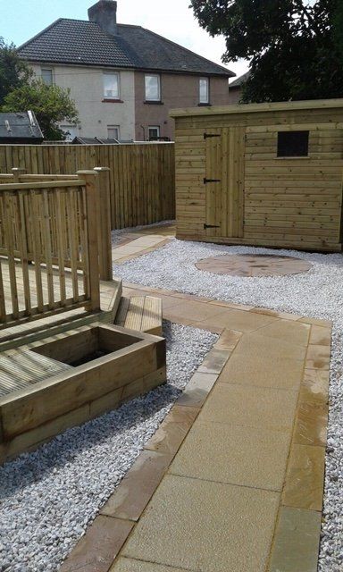 new patio and fencing