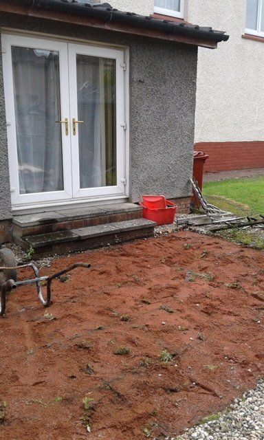 before laying new decking
