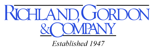 The logo for richland gordon & company was established in 1947