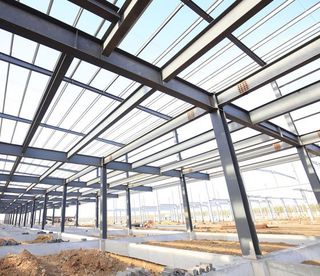 Frame of Steel Building