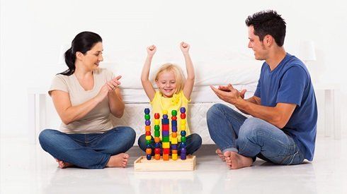 Parents Praising Children