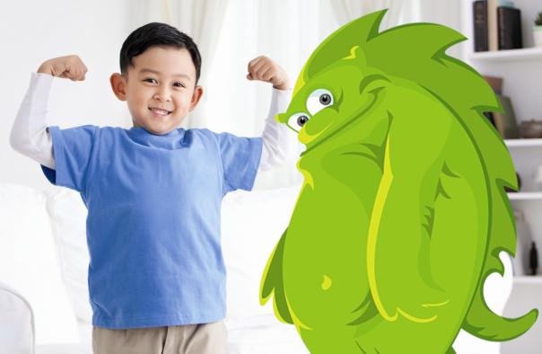 Child with an imaginary friend