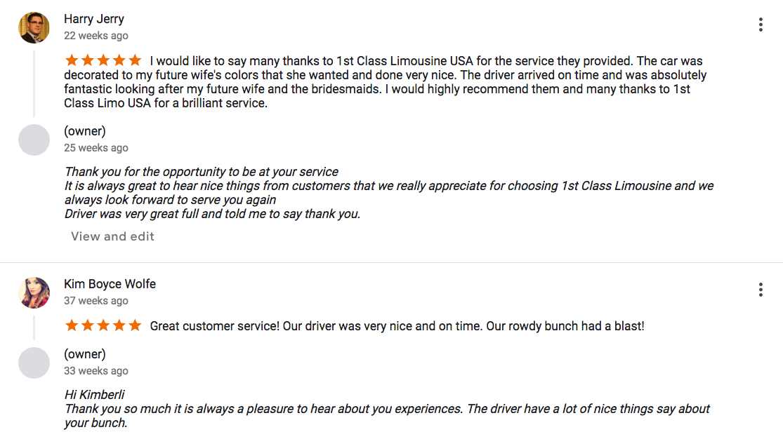 A screenshot of a google review on a white background.