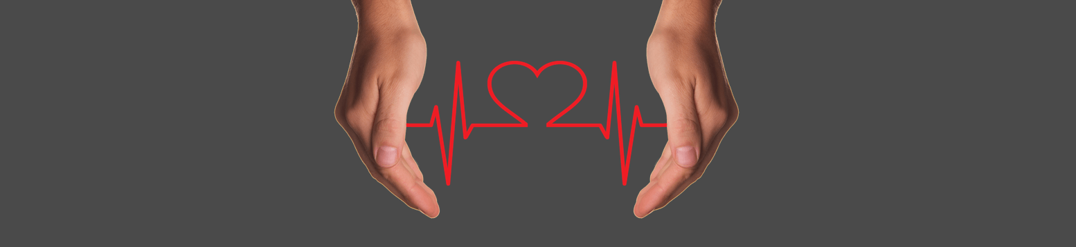A person is holding a heartbeat in their hands.