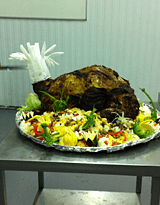 meat and biryani