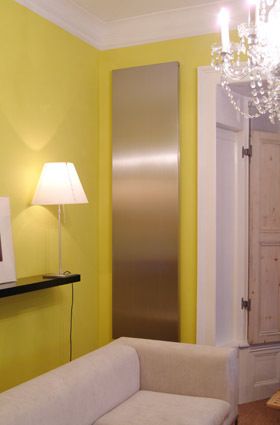 Electric Outline vertical in brushed stainless steel Electric Outline vertical in brushed stainless steel