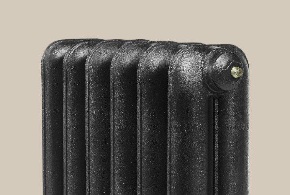 Gladstone cast iron electric radiator in black Gladstone cast iron electric radiator in black