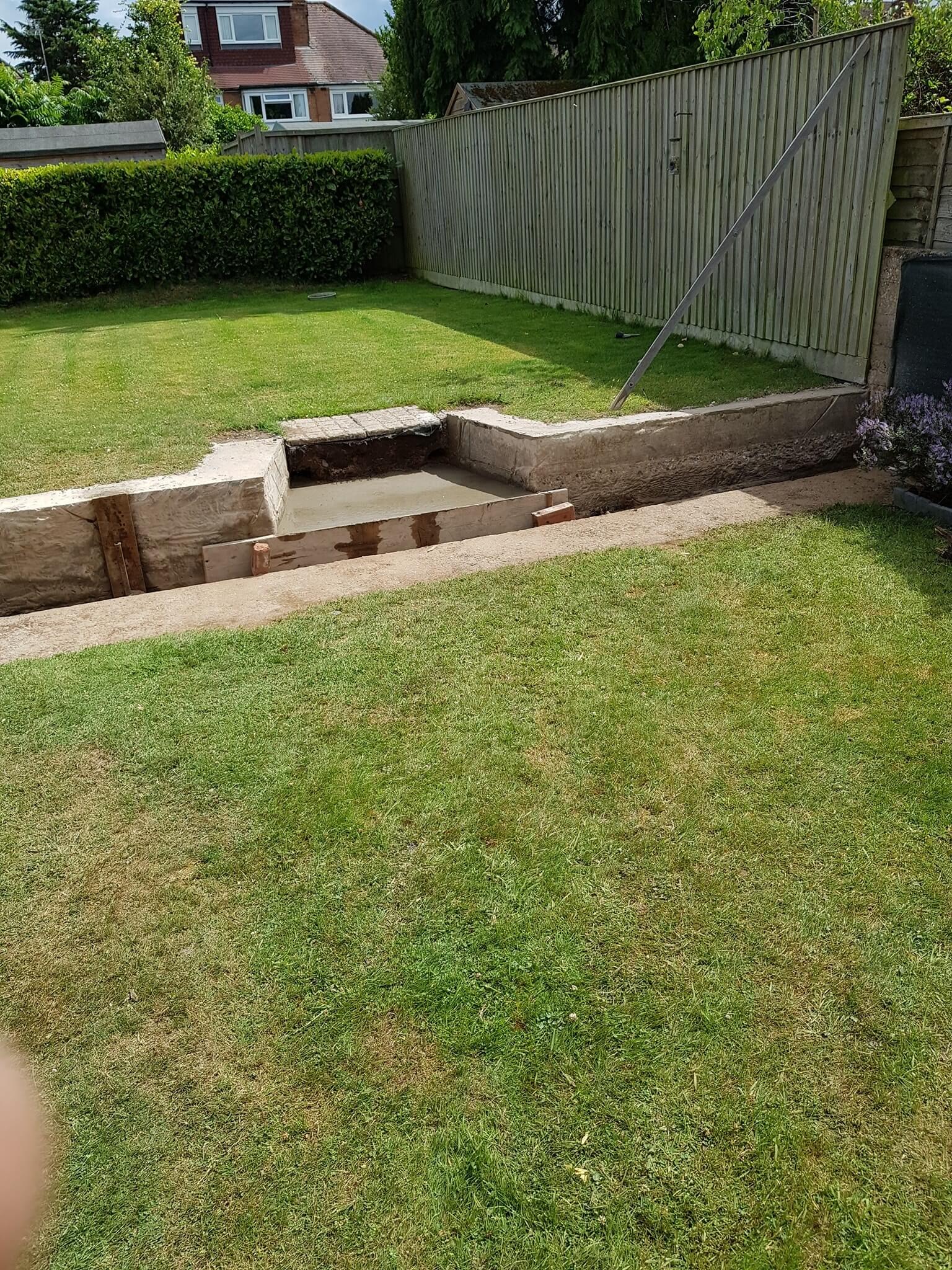 Tippercrete pouring concrete to dug up ground foundation