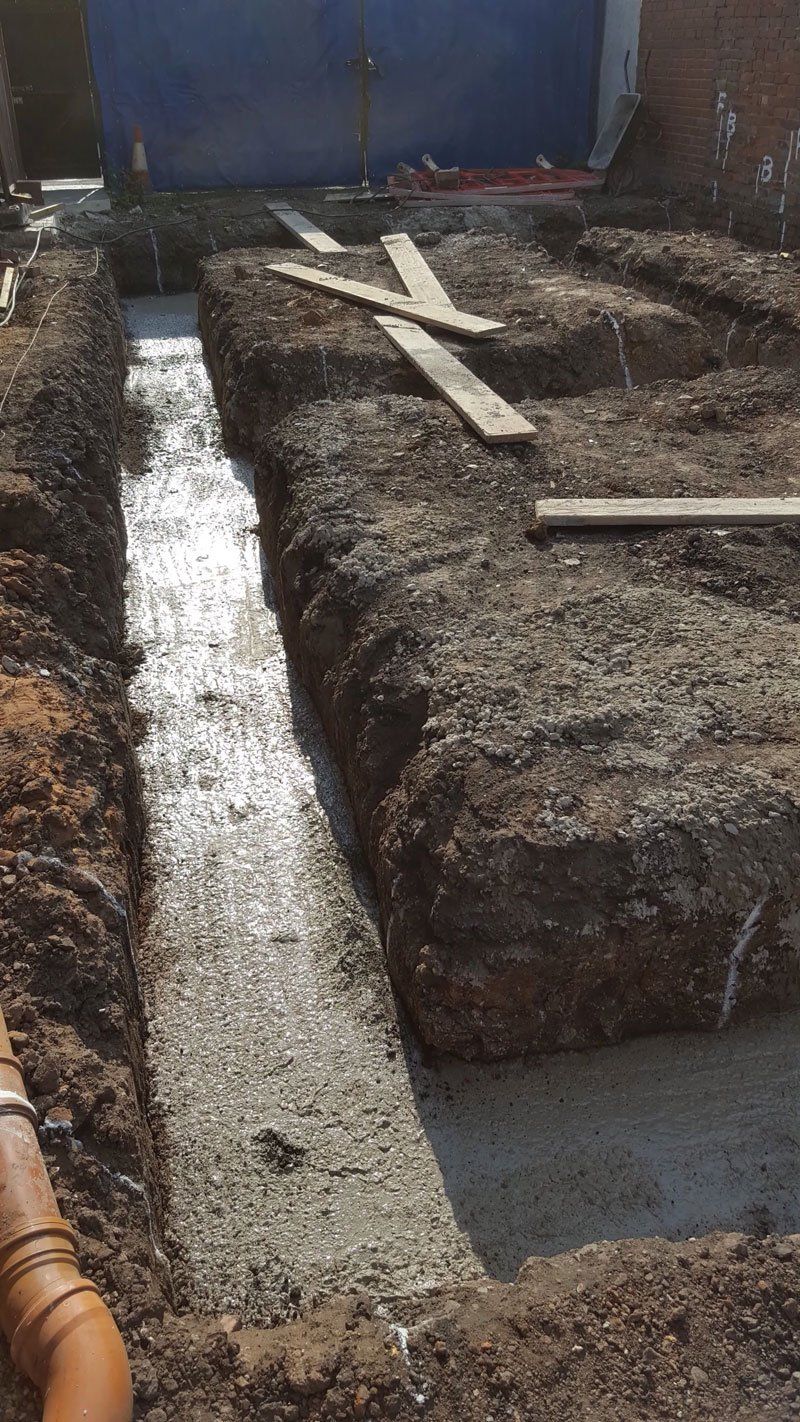 digging foundations