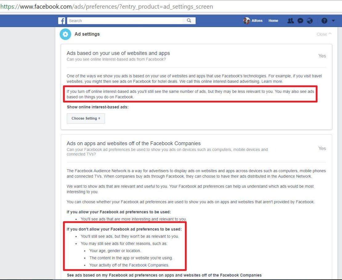 Sebagai pengguna Facebook anda diharuskan menerima iklan, mau atau tidak mau.