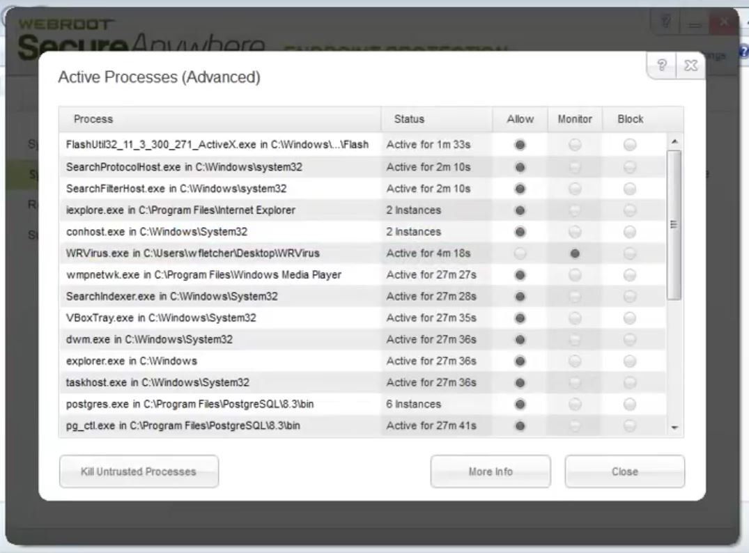 Kemampuan monitoring proses dan rollback sangat berguna menghadapi malware polymorphic dan metamorphic.