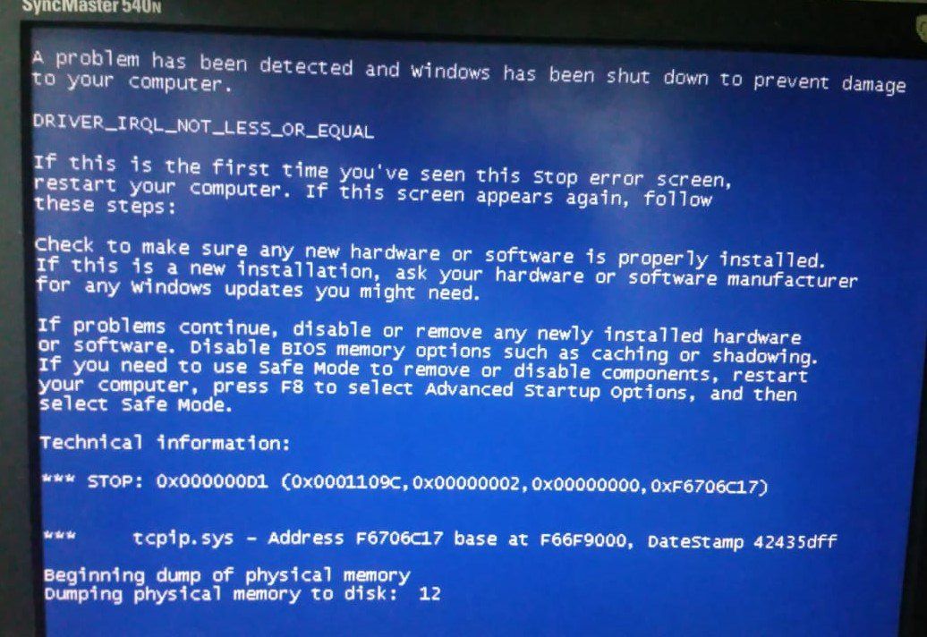 Wannacry yang mengakibatkan BSOD massal pada Windows XP