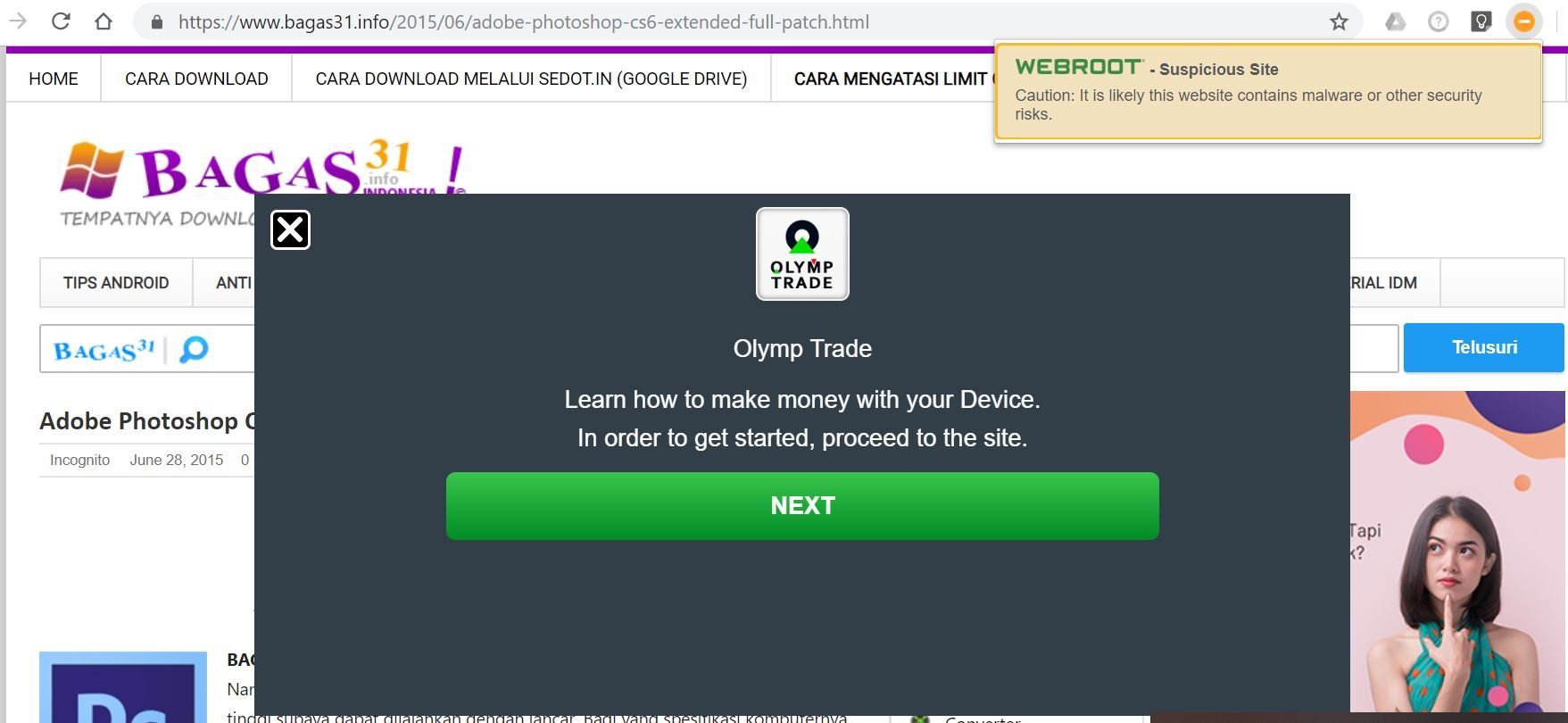 Situs crack yang mengandung malware atau ancaman keamanan bagi pengunjungnya akan terdeteksi oleh program Web Filtering
