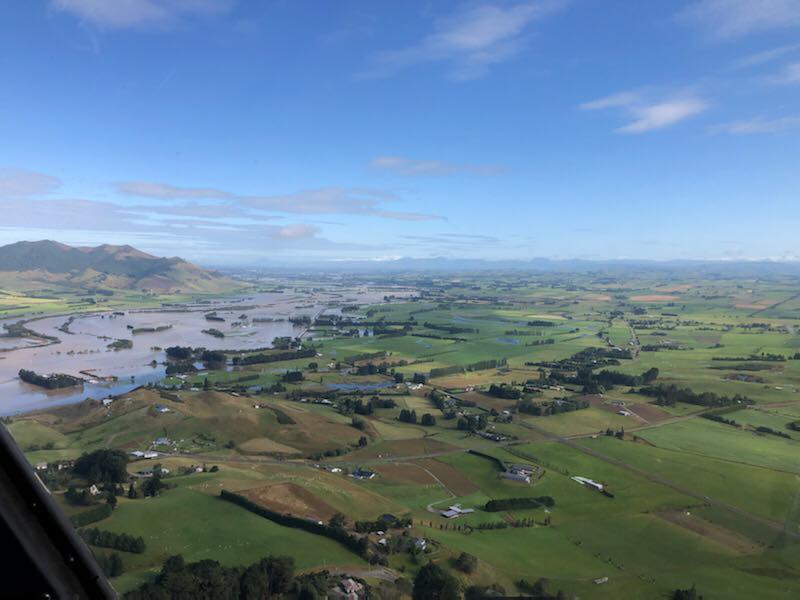 aerial views of Gore, New Zealand