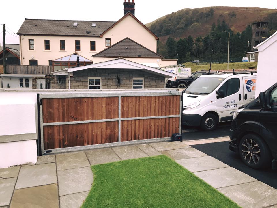 wooden fencing gate