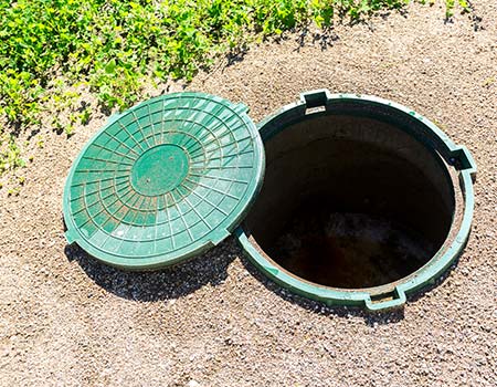 Open Septic Hole — HP Excavating & Septic Cleaning — Moundsville, WV