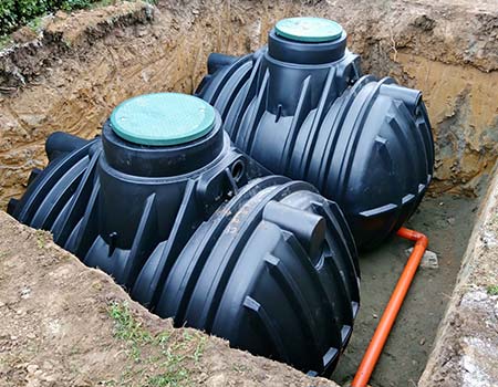 Two Septic Tank — HP Excavating & Septic Cleaning — Moundsville, WV