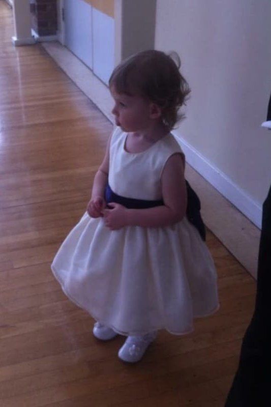 girl in white dress