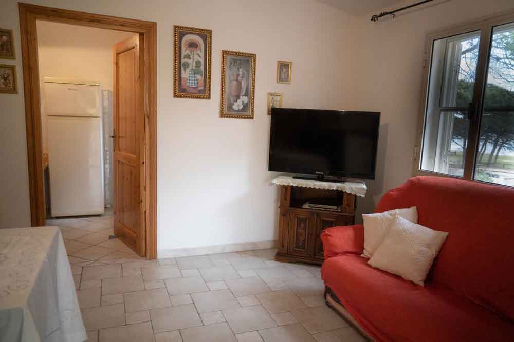 living room with TV corner