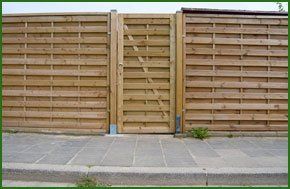 garden gate and fence wooden gate and fence