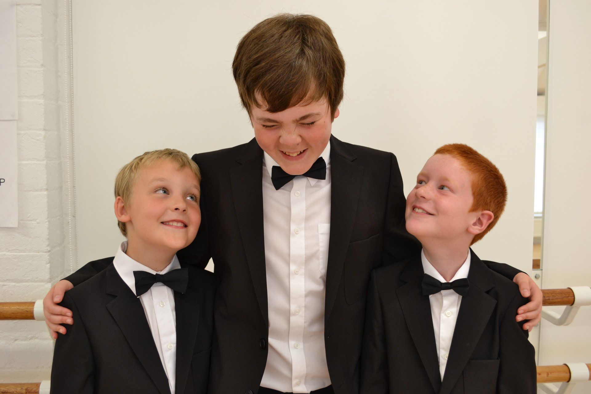 Boys laughing
