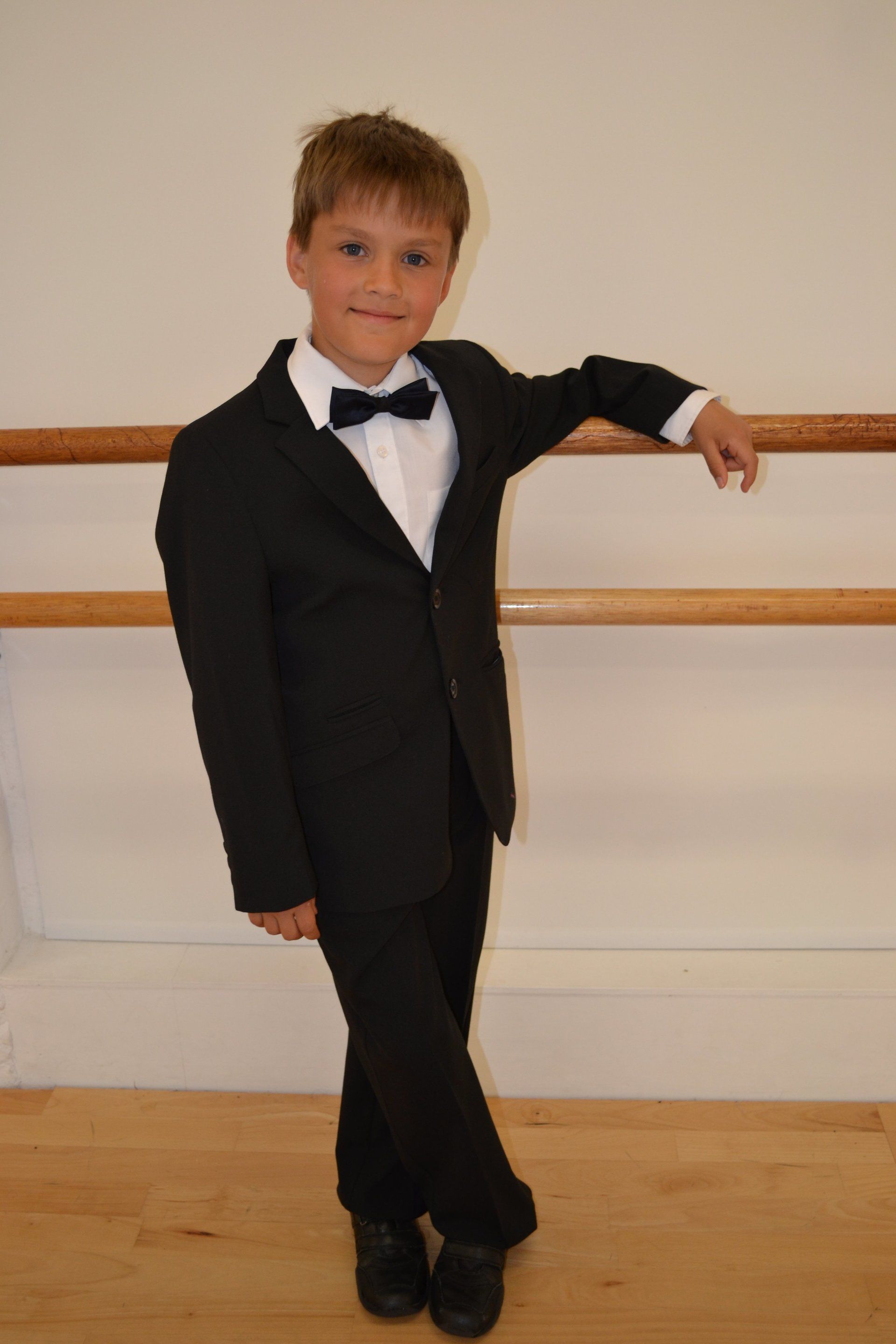 A student posing